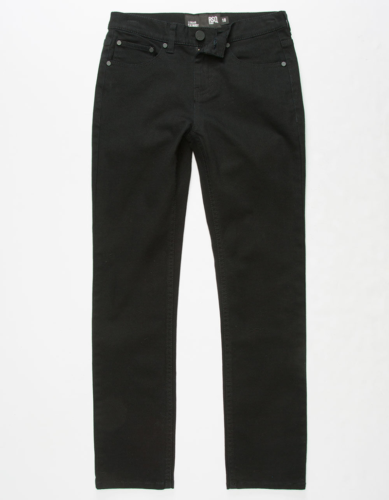 RSQ Boys Slim Stretch Black Jeans image number 4