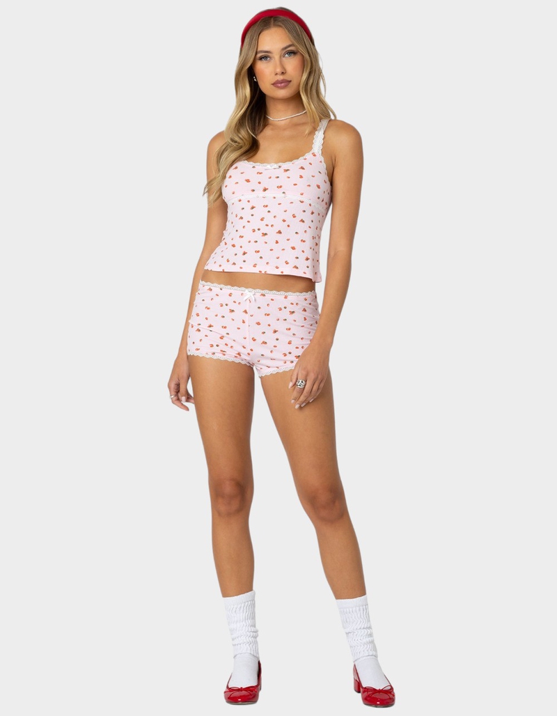 EDIKTED Strawberry Girl Printed Tank Top image number 4