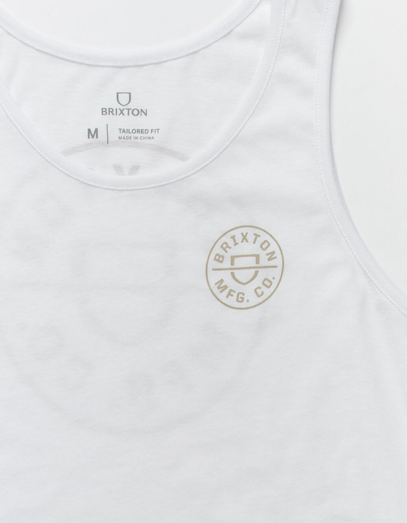 BRIXTON Crest Mens White Tank image number 2