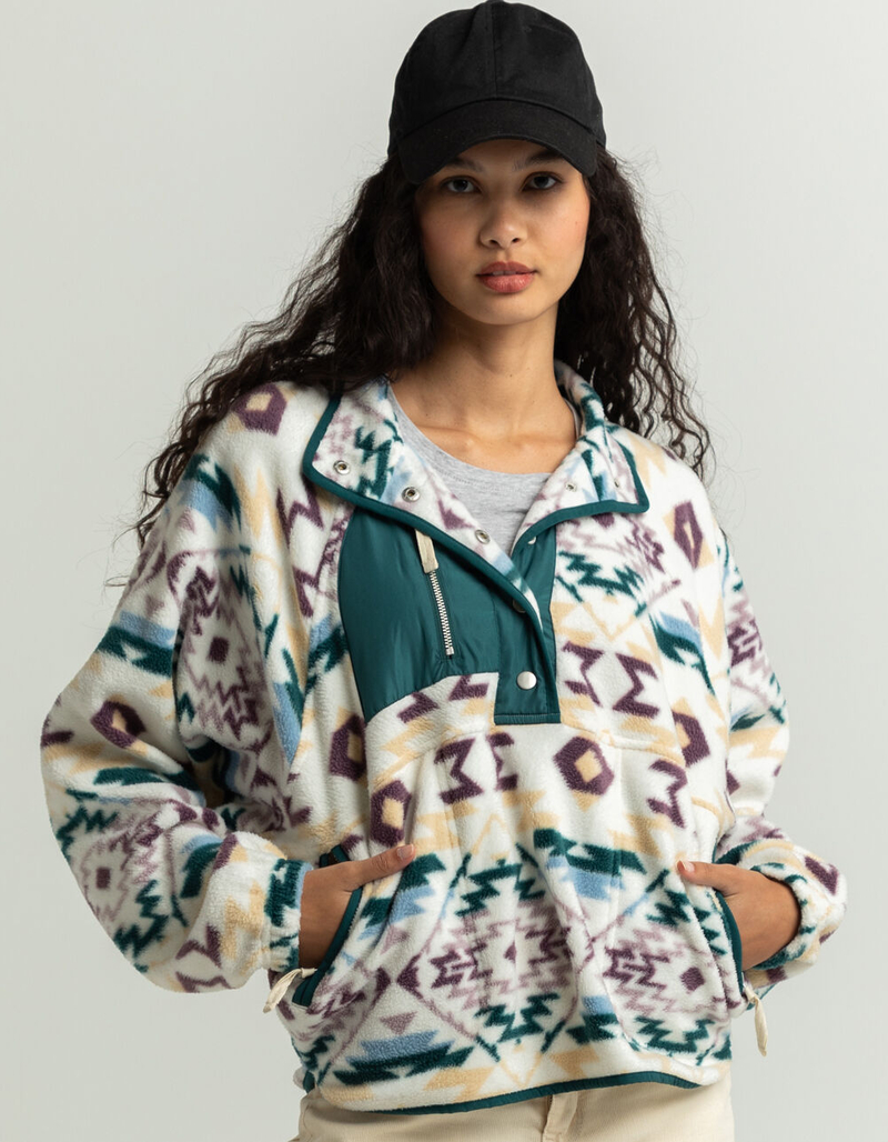 RSQ Womens Printed Polar Fleece Jacket image number 0