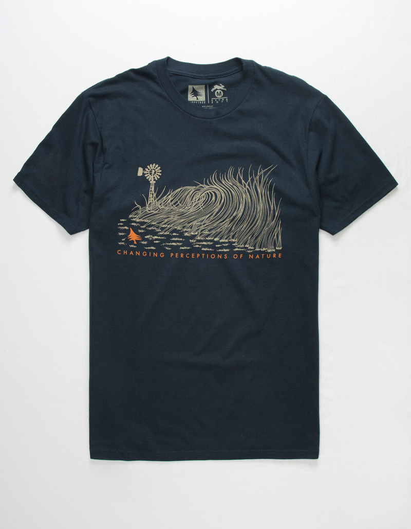 HIPPY TREE Wavefield Mens T-Shirt image number 0