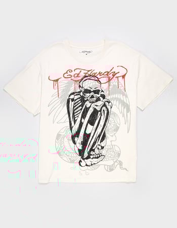 ED HARDY Skeleton Mens Boxy Tee Primary Image
