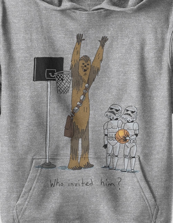 STAR WARS Chewie Basketball Unisex Kids Hoodie Alternative Image