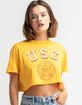 THE ORIGINAL RETRO BRAND USC Womens Crop Tee image number 1