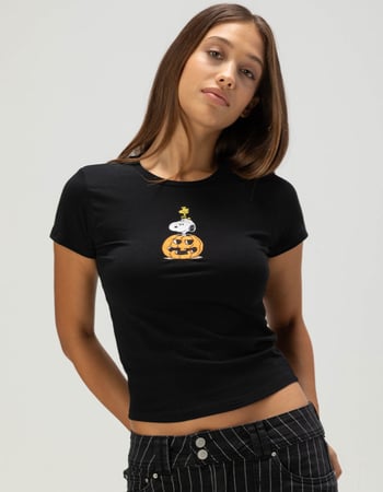 RSQ x Peanuts Womens Baby Tee Alternative Image