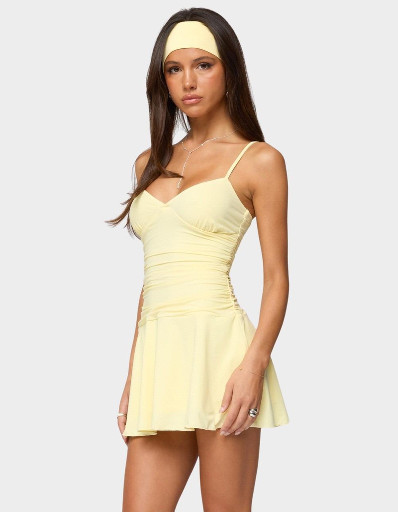 EDIKTED Deborah Ruched Mini Dress image number 1