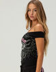 ED HARDY Womens Off The Shoulder Top image number 3