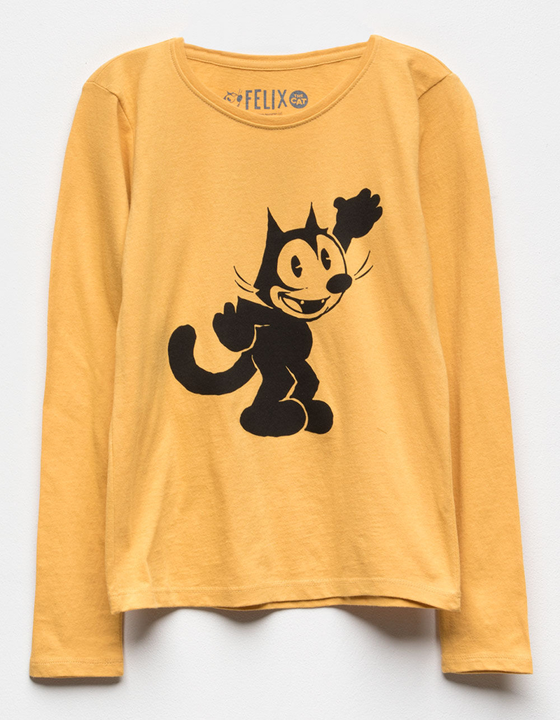 Felix The Cat Yellow Girls Tee image number 0