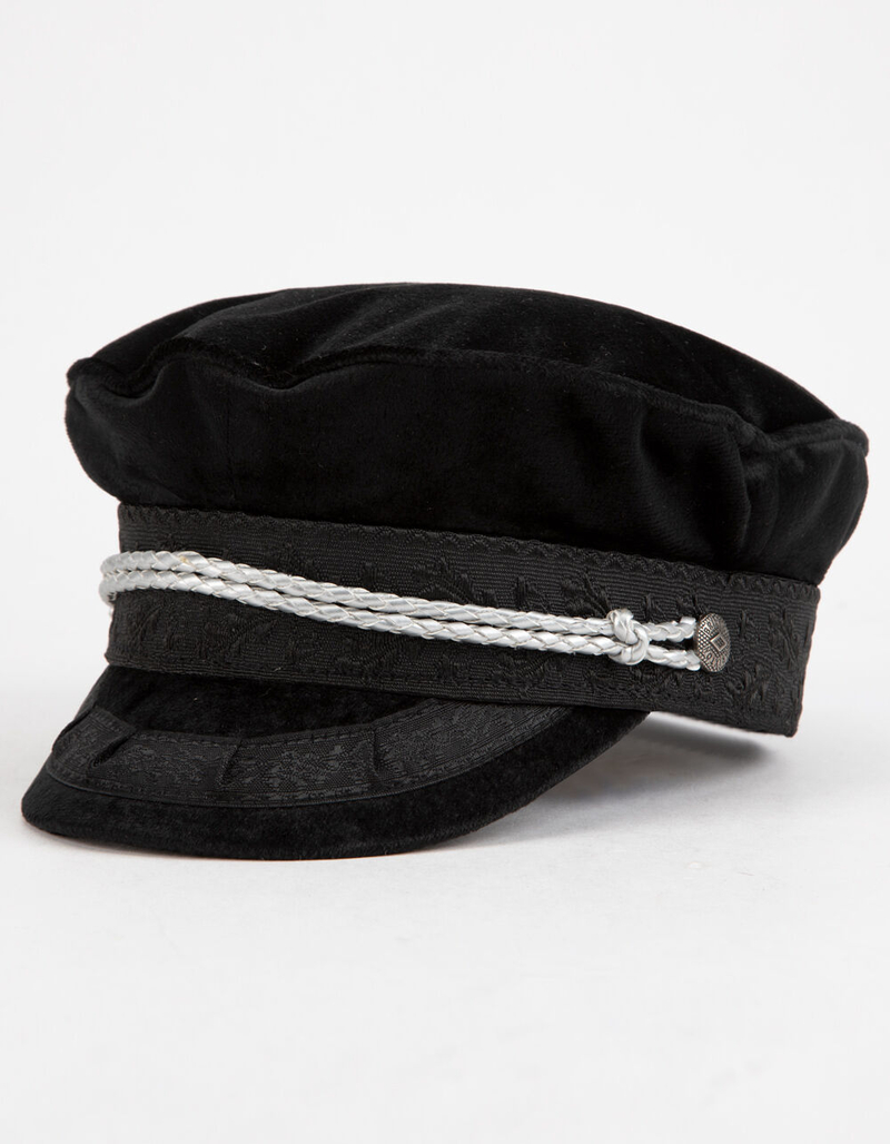 BRIXTON Albany Black & Silver Womens Fiddler Cap image number 0