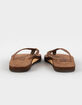 RAINBOW Luxury Leather Narrow Strap Womens Flip Flops image number 4