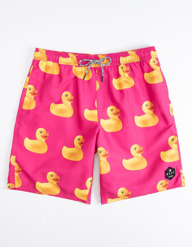 NEFF Ducky Berry Mens Hot Tub Volley Shorts image number 0
