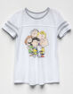 MIGHTY FINE Peanuts Girls Varsity Tee image number 1