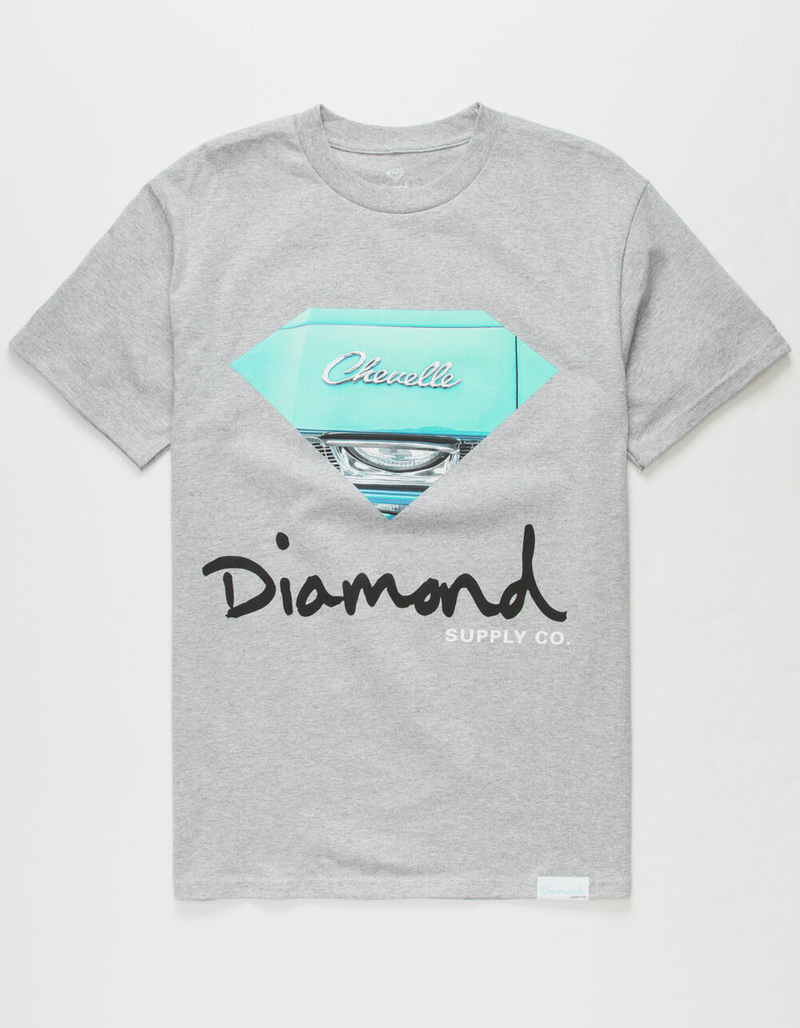 DIAMOND SUPPLY CO. x Chevrolet Chevelle Mens Heather Gray T-Shirt image number 0