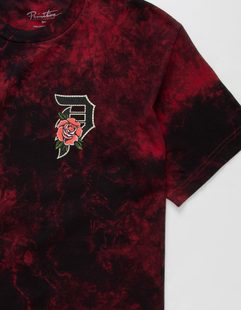PRIMITIVE Dirty P Flash Mens Tie Dye T-Shirt image number 3