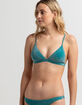 FULL TILT Textured Sprakle Fixed Triangle Bikini Top image number 2