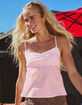 RSQ Womens Henley Babydoll Cami image number 1