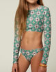 O'NEILL Thalia Tile Long Sleeve Girls Crop Rash Guard Set image number 2