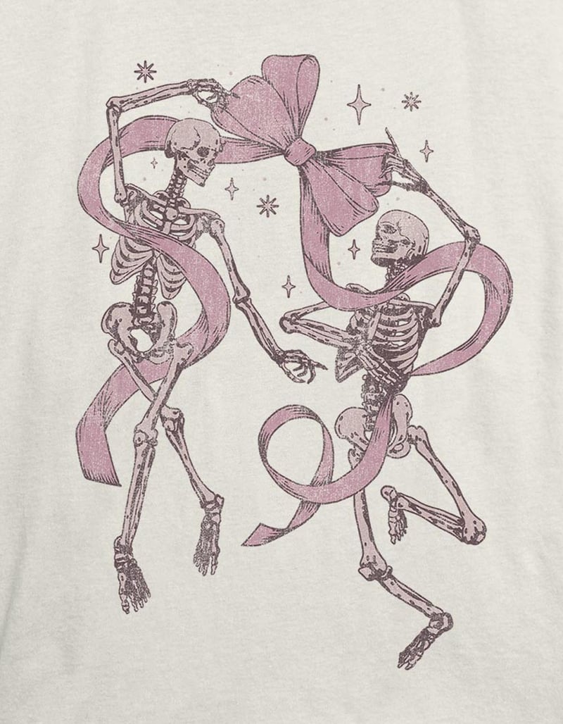 SKELETON Bow Dance Unisex Tee image number 1