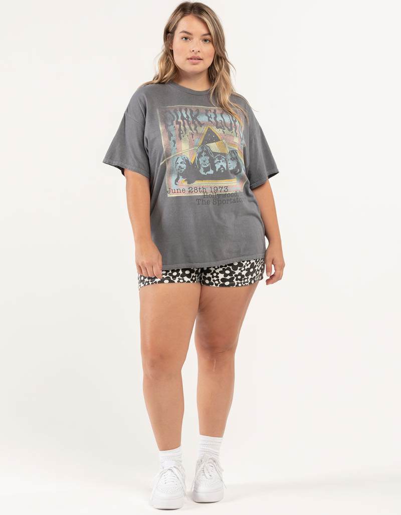 GOODIE TWO SLEEVES Pink Floyd Hollywood Fl Womens Oversized Tee image number 4