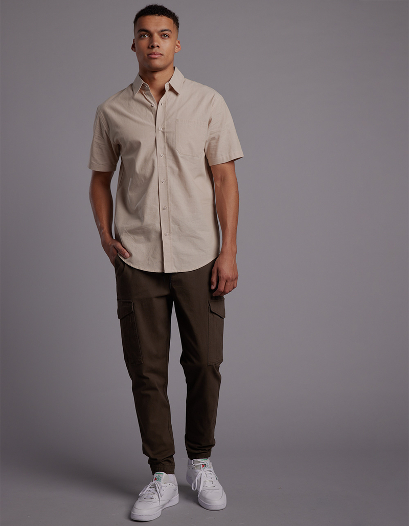 RSQ Mens Twill Cargo Jogger Pants image number 6