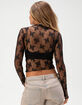 FULL TILT Womens Lace Long Sleeve Tee image number 4
