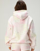 HAPPY CAMP3R Pink Patchwork Womens Hoodie image number 2