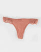 CARRIE AMBER Flutter Lace Thong image number 1