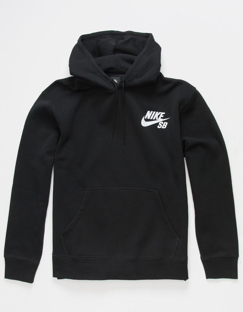 NIKE SB Icon Essential Mens Hoodie BLACK 385194100