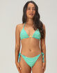 DAMSEL Hilo Texture Reversible Tie Side Cheeky Bikini Bottoms image number 1