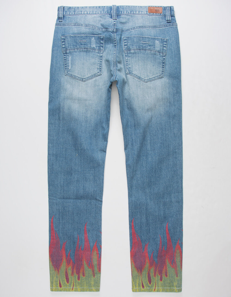 RSQ Brooklyn Flame Relaxed Mens Jeans image number 1