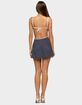 EDIKTED Polka Dot Cutout Backless Mini Dress image number 4