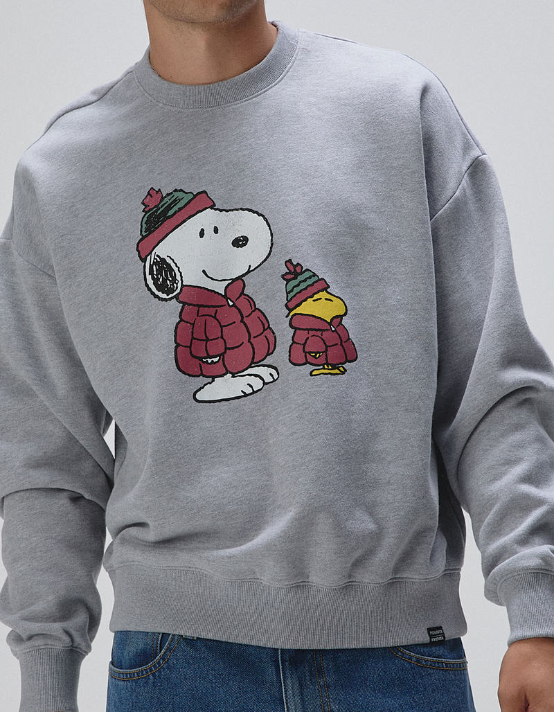 RSQ x Peanuts Puffers Mens Oversized Crewneck Sweatshirt image number 5