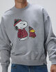 RSQ x Peanuts Puffers Mens Oversized Crewneck Sweatshirt image number 6