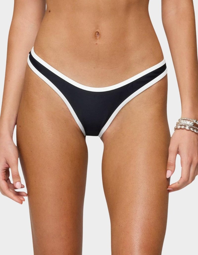 EDIKTED Dina Contrast Bikini Bottoms image number 0