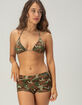FULL TILT Camo Womens Micro Swim Boyshorts image number 1