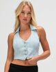 LEVI'S Bria Womens Denim Corset Halter Top image number 1