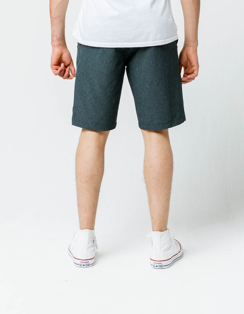 NITROUS BLACK Format Teal Blue Mens Hybrid Shorts image number 4