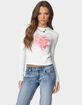 EDIKTED Blossom Long Sleeve Tee image number 1