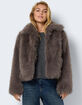 NOISY MAY Evie Womens Faux Fur Jacket image number 1