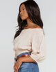 STOLEN HEARTS Womens Off The Shoulder Top image number 2