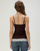 RSQ Womens Long Lace Trim Cami image number 4