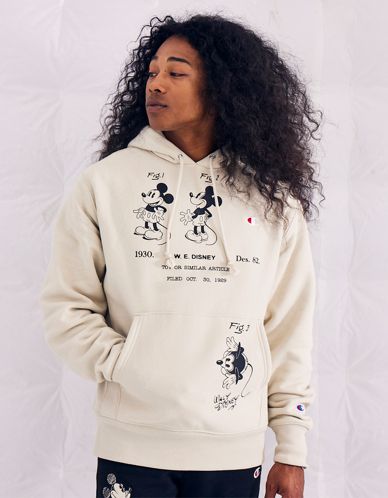 CHAMPION x Disney Mickey Sketch Mens Hoodie image number 0