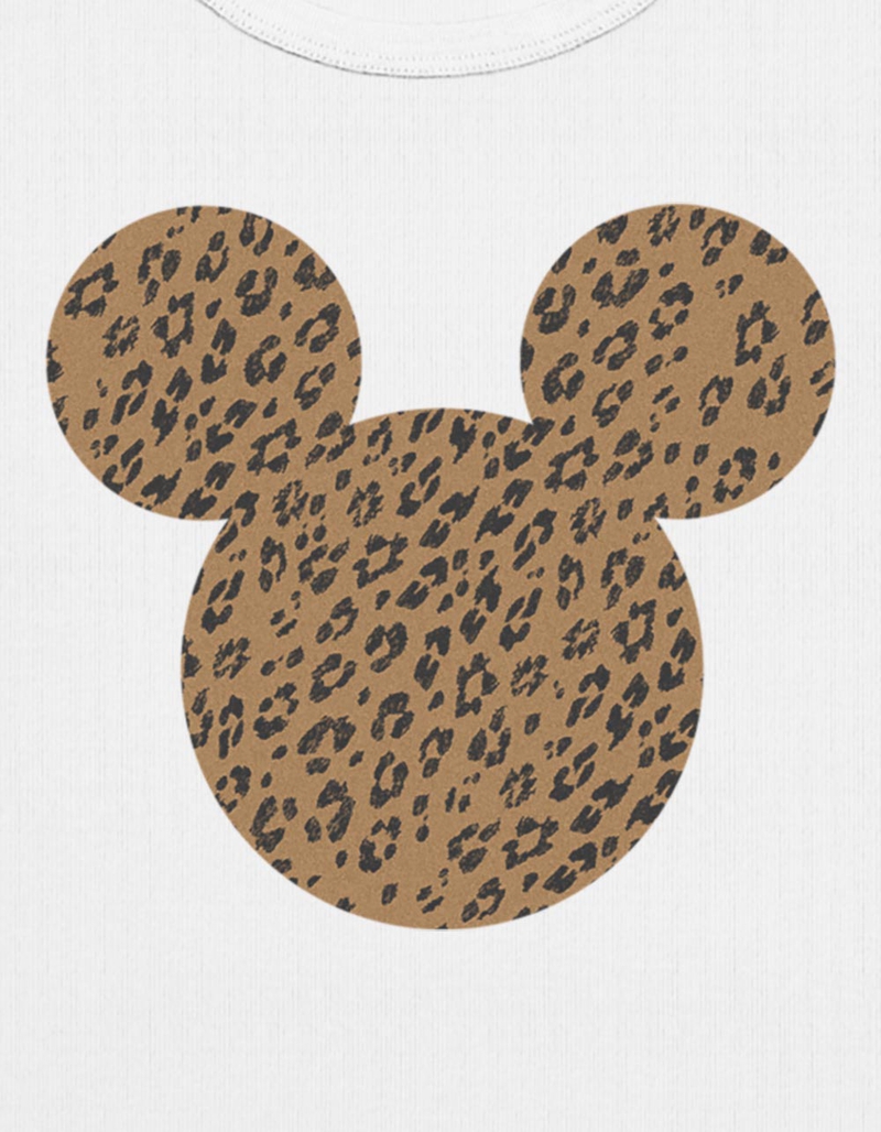 DISNEY Cheetah Mickey Mouse Womens Baby Tee image number 1