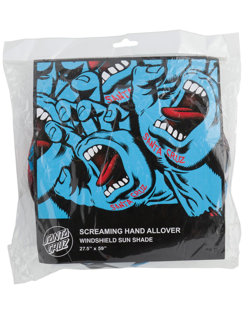 SANTA CRUZ Screaming Hand Car Sun Shade image number 3