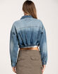 HIGHWAY Crop Denim Womens Jacket image number 3