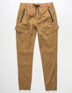 BROOKLYN CLOTH Twill Cargo Pocket Mens Jogger Pants image number 1