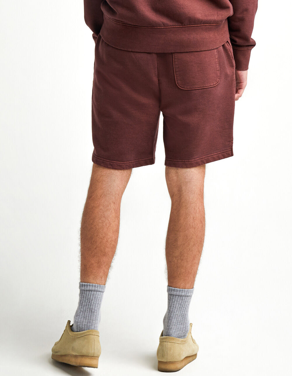 Mens brown sweat shorts Clearance