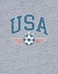 SOCCER USA Wings Womens Baby Tee image number 3
