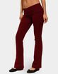 EDIKTED Ivanne Foldover Flared Pants image number 2
