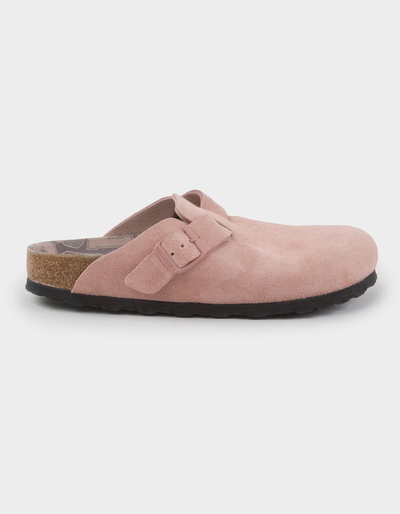 BIRKENSTOCK Boston Varsity Womens Suede Clogs image number 0